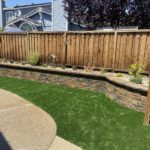 Retaining Wall & Synthetic Grass